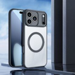 Lacné Kryty | Zadný Kryt Dux Ducis Aimo Mag čierny – Apple iPhone 17 Pro Max | Lacné Kryty