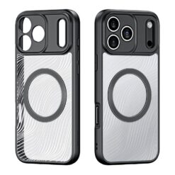Lacné Kryty | Zadný Kryt Dux Ducis Aimo Mag čierny – Apple iPhone 17 Pro Max | Lacné Kryty