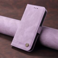 Lacné Kryty | Knižkové puzdro Skin Feel case fialové – Vivo X300 | Lacné Kryty