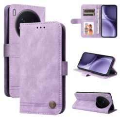 Knižkové puzdro Skin Feel case fialové – Vivo X300 Pro | Lacné Kryty Lacné Kryty | Knižkové puzdro Skin Feel case fialové – Vivo X300 Pro | Lacné Kryty
