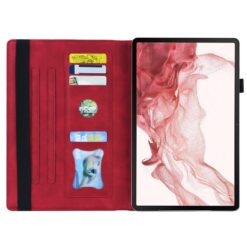Lacné Kryty | Knižkové puzdro Slot case červené – Samsung Galaxy Tab S9 Ultra / S10 Ultra / S11 Ultra / S12 Ultra | Lacné Kryty
