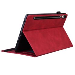 Lacné Kryty | Knižkové puzdro Slot case červené – Samsung Galaxy Tab S9 Ultra / S10 Ultra / S11 Ultra / S12 Ultra | Lacné Kryty