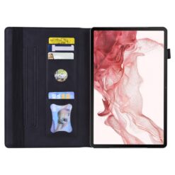 Lacné Kryty | Knižkové puzdro Slot case čierne – Samsung Galaxy Tab S9 Ultra / S10 Ultra / S11 Ultra / S12 Ultra | Lacné Kryty