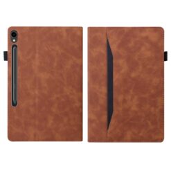 Lacné Kryty | Knižkové puzdro Slot case hnedé – Samsung Galaxy Tab S9 Ultra / S10 Ultra / S11 Ultra / S12 Ultra | Lacné Kryty