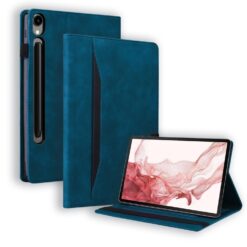 Lacné Kryty | Knižkové puzdro Slot case modré – Samsung Galaxy Tab S9 Ultra / S10 Ultra / S11 Ultra / S12 Ultra | Lacné Kryty
