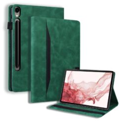 Lacné Kryty | Knižkové puzdro Slot case zelené – Samsung Galaxy Tab S9 Ultra / S10 Ultra / S11 Ultra / S12 Ultra | Lacné Kryty