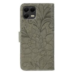 Peňaženkové puzdro Embossing Pattern Kvety sivé – T Phone 3 Pro | Lacné Kryty Lacné Kryty | Peňaženkové puzdro Embossing Pattern Kvety sivé – T Phone 3 Pro | Lacné Kryty