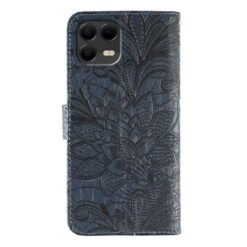 Peňaženkové puzdro Embossing Pattern Kvety tmavomodré – T Phone 3 Pro | Lacné Kryty Lacné Kryty | Peňaženkové puzdro Embossing Pattern Kvety tmavomodré – T Phone 3 Pro | Lacné Kryty