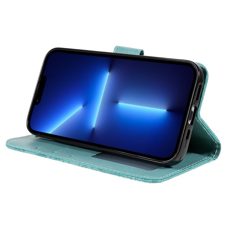 Peňaženkové puzdro Embossing Pattern Kvety zelené – T Phone 3 Pro | Lacné Kryty Lacné Kryty | Peňaženkové puzdro Embossing Pattern Kvety zelené – T Phone 3 Pro | Lacné Kryty