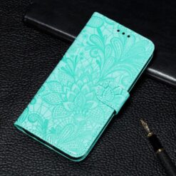 Peňaženkové puzdro Embossing Pattern Kvety zelené – T Phone 3 Pro | Lacné Kryty Lacné Kryty | Peňaženkové puzdro Embossing Pattern Kvety zelené – T Phone 3 Pro | Lacné Kryty