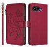 Lacné Kryty | Peňaženkové puzdro Embossing Pattern Motýle fialové – T Phone 3 | Lacné Kryty