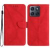 Lacné Kryty | Peňaženkové puzdro Embossing Pattern Stitchy case ružové – Motorola Edge 70 | Lacné Kryty