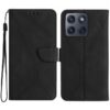 Lacné Kryty | Peňaženkové puzdro Embossing Pattern Stitchy case modré – Motorola Edge 70 | Lacné Kryty
