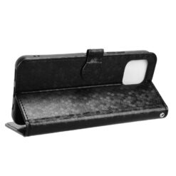 Lacné Kryty | Peňaženkové puzdro Honeycomb Dot Texture Case čierne – T Phone 3 Pro | Lacné Kryty