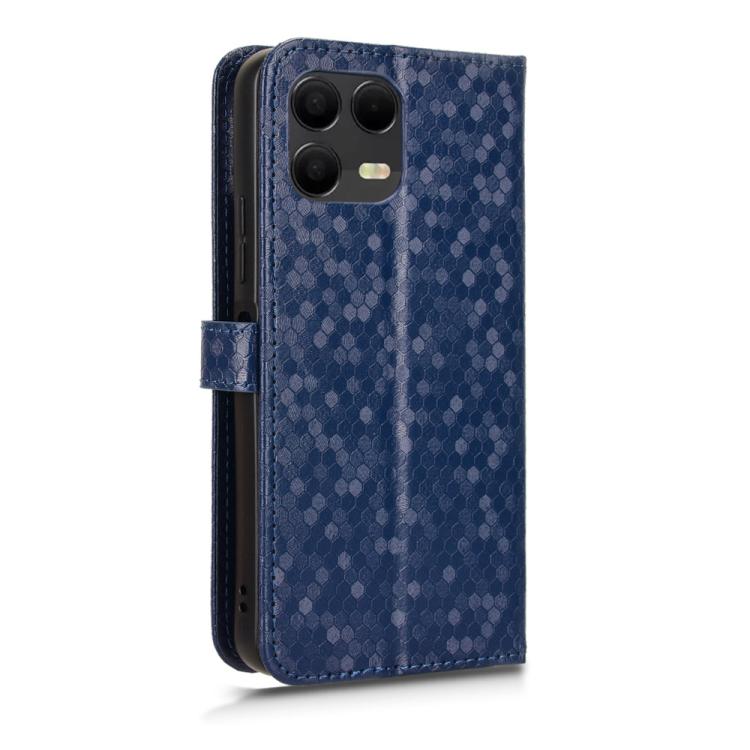Peňaženkové puzdro Honeycomb Dot Texture Case modré – T Phone 3 Pro | Lacné Kryty Lacné Kryty | Peňaženkové puzdro Honeycomb Dot Texture Case modré – T Phone 3 Pro | Lacné Kryty