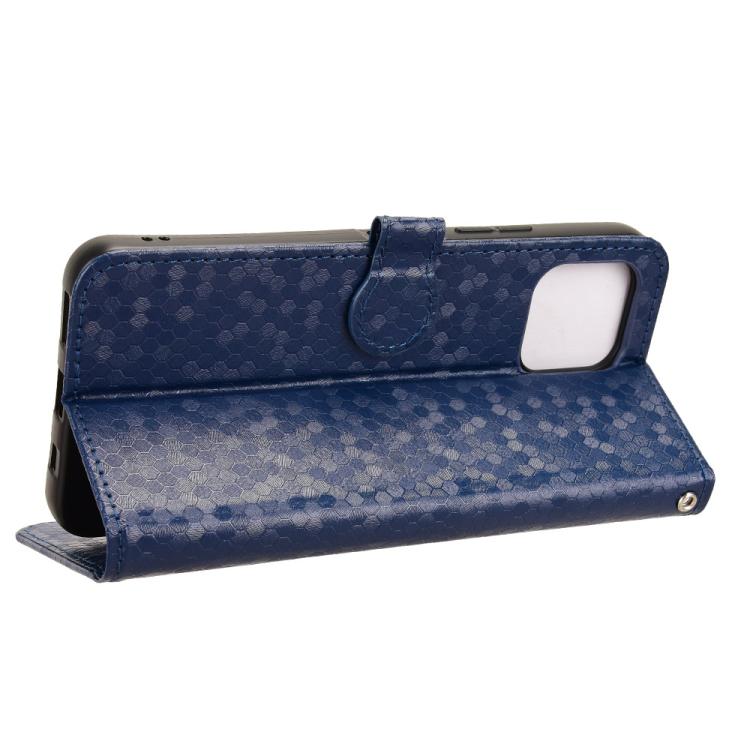Peňaženkové puzdro Honeycomb Dot Texture Case modré – T Phone 3 Pro | Lacné Kryty Lacné Kryty | Peňaženkové puzdro Honeycomb Dot Texture Case modré – T Phone 3 Pro | Lacné Kryty