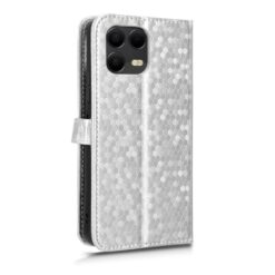 Peňaženkové puzdro Honeycomb Dot Texture Case strieborné – T Phone 3 Pro | Lacné Kryty Lacné Kryty | Peňaženkové puzdro Honeycomb Dot Texture Case strieborné – T Phone 3 Pro | Lacné Kryty