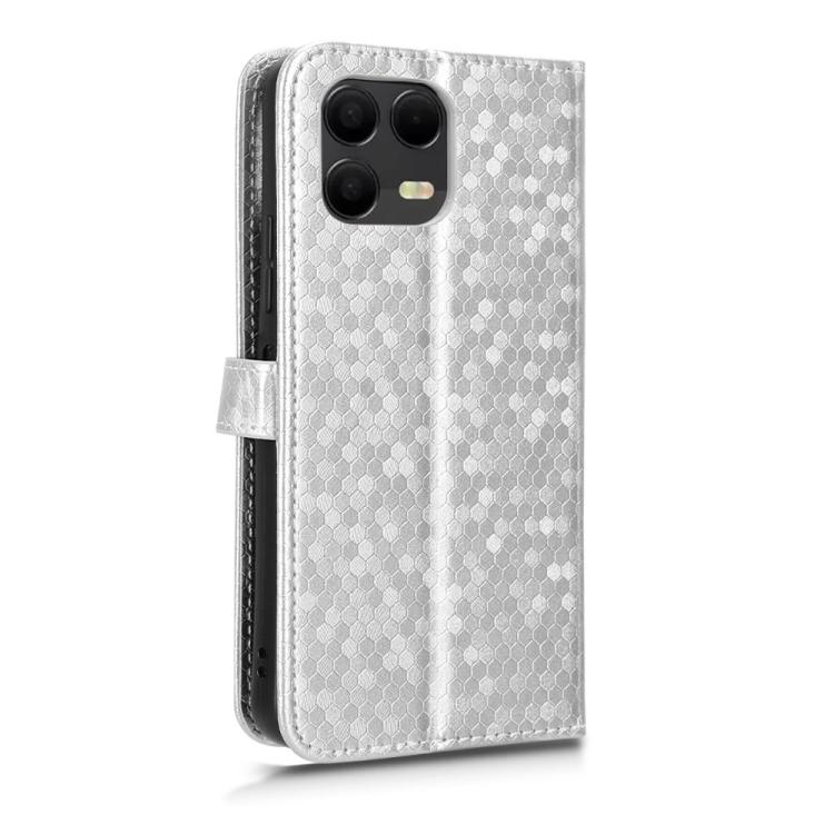 Peňaženkové puzdro Honeycomb Dot Texture Case strieborné – T Phone 3 Pro | Lacné Kryty Lacné Kryty | Peňaženkové puzdro Honeycomb Dot Texture Case strieborné – T Phone 3 Pro | Lacné Kryty