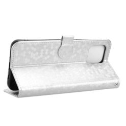 Peňaženkové puzdro Honeycomb Dot Texture Case strieborné – T Phone 3 Pro | Lacné Kryty Lacné Kryty | Peňaženkové puzdro Honeycomb Dot Texture Case strieborné – T Phone 3 Pro | Lacné Kryty