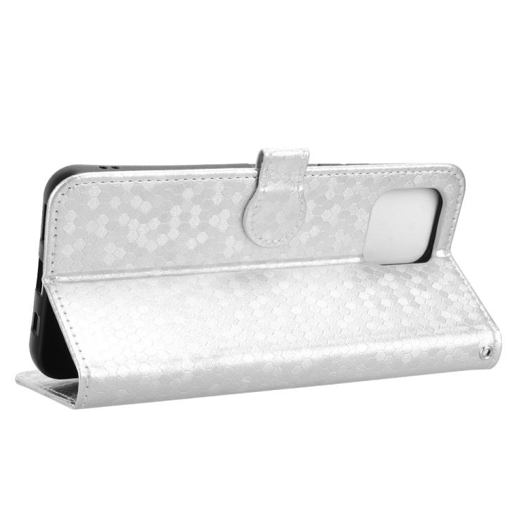 Peňaženkové puzdro Honeycomb Dot Texture Case strieborné – T Phone 3 Pro | Lacné Kryty Lacné Kryty | Peňaženkové puzdro Honeycomb Dot Texture Case strieborné – T Phone 3 Pro | Lacné Kryty