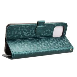 Lacné Kryty | Peňaženkové puzdro Honeycomb Dot Texture Case zelené – T Phone 3 Pro | Lacné Kryty