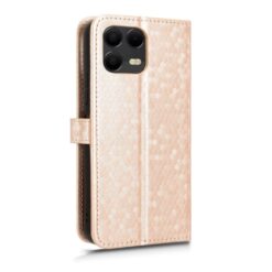 Peňaženkové puzdro Honeycomb Dot Texture Case zlaté – T Phone 3 Pro | Lacné Kryty Lacné Kryty | Peňaženkové puzdro Honeycomb Dot Texture Case zlaté – T Phone 3 Pro | Lacné Kryty