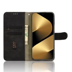 Lacné Kryty | Peňaženkové puzdro Solid čierne – Huawei Pura 80 Pro | Lacné Kryty