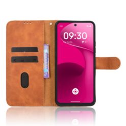Peňaženkové puzdro Solid hnedé – T Phone 3 Pro | Lacné Kryty Lacné Kryty | Peňaženkové puzdro Solid hnedé – T Phone 3 Pro | Lacné Kryty