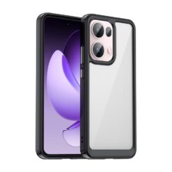 Ochranný kryt Colorful Acrylic case čierny – Oppo Reno 13 Pro