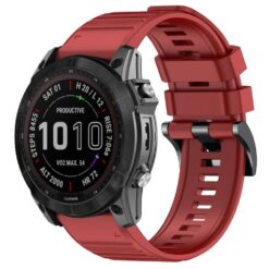 Remienok Solid Wristband červený pre hodinky Garmin 22mm