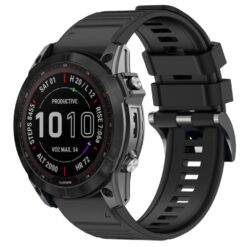 Remienok Solid Wristband čierny pre hodinky Garmin 26mm