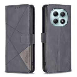 Knižkové puzdro Rhombus čierne – Xiaomi Redmi Note 15 Pro 4G | Lacné Kryty Lacné Kryty | Knižkové puzdro Rhombus čierne – Xiaomi Redmi Note 15 Pro 4G | Lacné Kryty