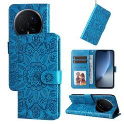 Peňaženkové puzdro Embossing Pattern Slnečnica modré – Honor Magic 8 Pro | Lacné Kryty Lacné Kryty | Peňaženkové puzdro Embossing Pattern Slnečnica modré – Honor Magic 8 Pro | Lacné Kryty