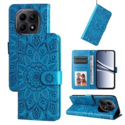 Peňaženkové puzdro Embossing Pattern Slnečnica modré – Xiaomi Redmi Note 15 4G/5G | Lacné Kryty Lacné Kryty | Peňaženkové puzdro Embossing Pattern Slnečnica modré – Xiaomi Redmi Note 15 4G/5G | Lacné Kryty
