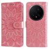 Lacné Kryty | Peňaženkové puzdro Embossing Pattern Slnečnica zelené – Honor Magic 8 Pro | Lacné Kryty