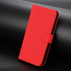 Lacné Kryty | Peňaženkové puzdro Solid červené – Xiaomi Redmi Note 15 Pro 5G | Lacné Kryty
