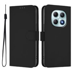 Lacné Kryty | Peňaženkové puzdro Solid čierne – Xiaomi Redmi Note 15 4G/5G | Lacné Kryty