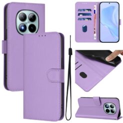Lacné Kryty | Peňaženkové puzdro Solid fialové – Xiaomi Redmi Note 15 Pro+ 5G | Lacné Kryty