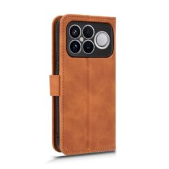 Lacné Kryty | Peňaženkové puzdro Solid hnedé – Xiaomi Poco F8 Ultra | Lacné Kryty