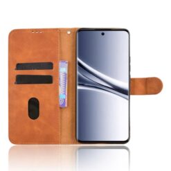 Lacné Kryty | Peňaženkové puzdro Solid hnedé – Xiaomi Redmi Note 15 Pro 4G | Lacné Kryty
