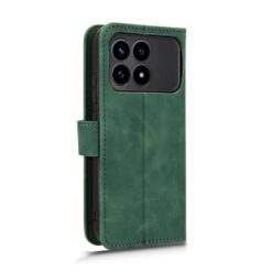 Lacné Kryty | Peňaženkové puzdro Solid zelené – Xiaomi Poco F8 Pro | Lacné Kryty