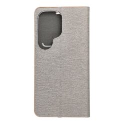 Lacné Kryty | Knižkové puzdro Luna Book strieborné – Samsung Galaxy S26 Ultra | Lacné Kryty