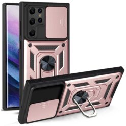 Odolný kryt CamCover Armor ružový – Samsung Galaxy S22 Ultra