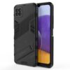 Lacné Kryty | Knižkové puzdro Trendy Cross case Mačka a drink – Samsung Galaxy A22 5G | Lacné Kryty