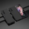 Lacné Kryty | Peňaženkové puzdro Embossing Pattern Pes a Mačka zelené – Samsung Galaxy Z Fold 3 | Lacné Kryty