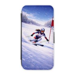 Knižkové puzdro Creative Case 06 Lyžiarka – Samsung Galaxy A16