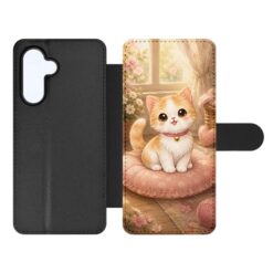 Lacné Kryty | Knižkové puzdro Creative Case 10 Mačiatko – Samsung Galaxy A16 | Lacné Kryty