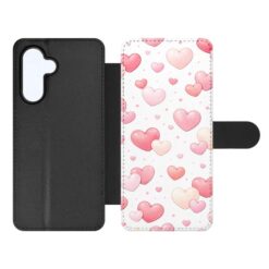 Knižkové puzdro Creative Case 19 Srdiečka – Samsung Galaxy A16 | Lacné Kryty Lacné Kryty | Knižkové puzdro Creative Case 19 Srdiečka – Samsung Galaxy A16 | Lacné Kryty