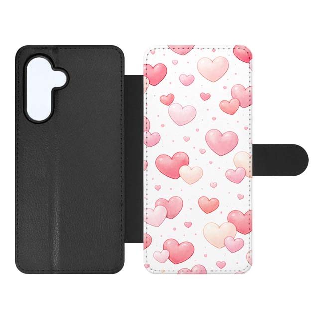 Knižkové puzdro Creative Case 19 Srdiečka – Samsung Galaxy A16 | Lacné Kryty Lacné Kryty | Knižkové puzdro Creative Case 19 Srdiečka – Samsung Galaxy A16 | Lacné Kryty