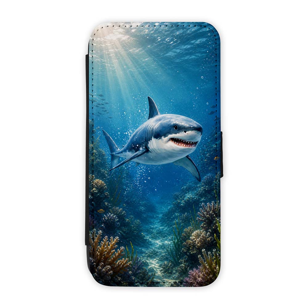 Knižkové puzdro Creative Case 29 Žralok – Samsung Galaxy A16 | Lacné Kryty Lacné Kryty | Knižkové puzdro Creative Case 29 Žralok – Samsung Galaxy A16 | Lacné Kryty
